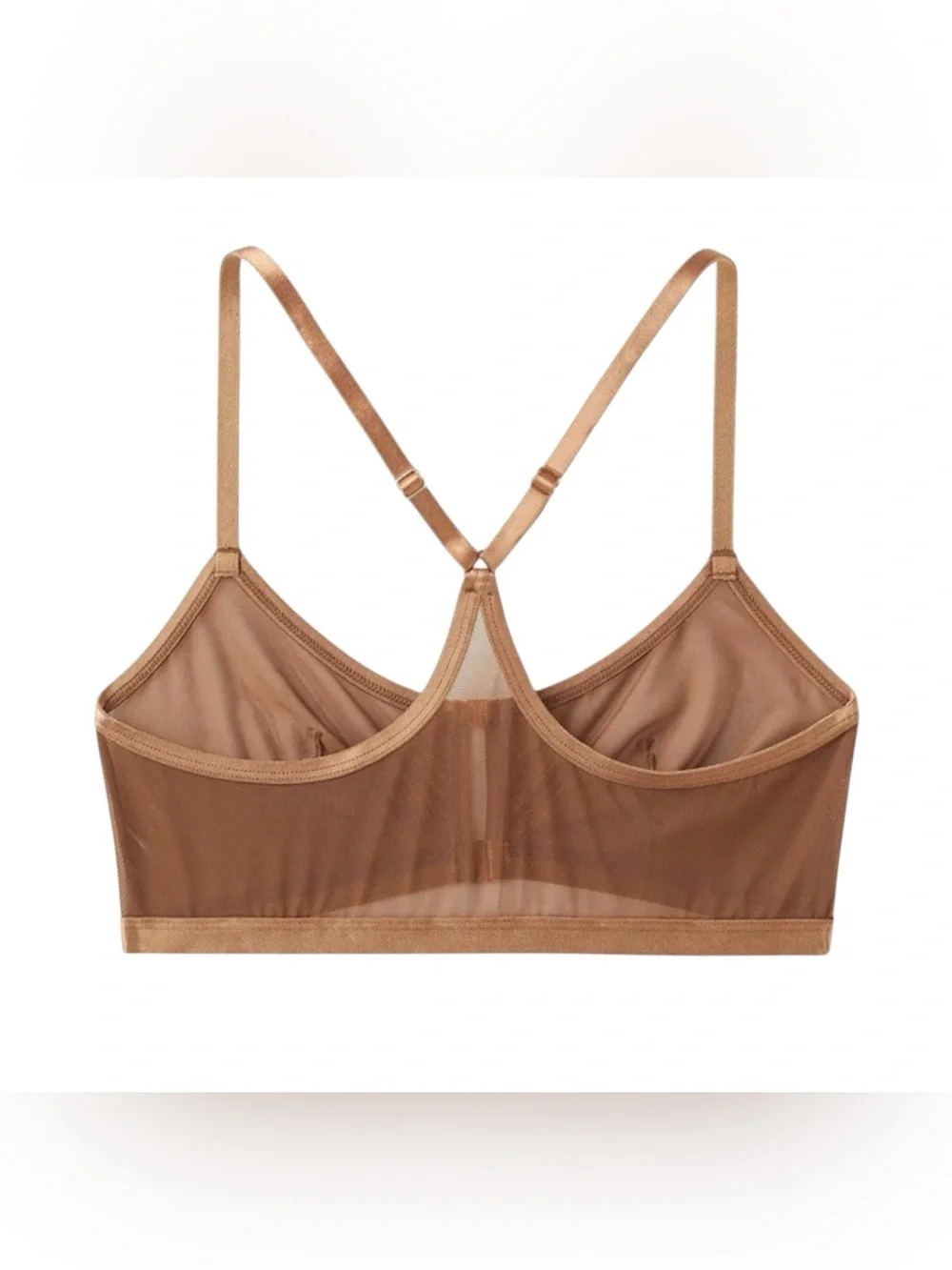 Auden Unlined Mesh Razorback Bralette Sz XL NWT